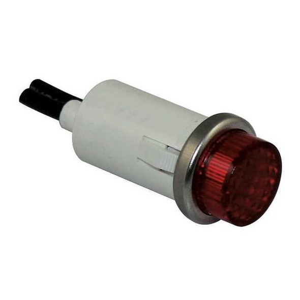 Dayton Raised Panel Light, Red, 24 V AC/DC 22NY42