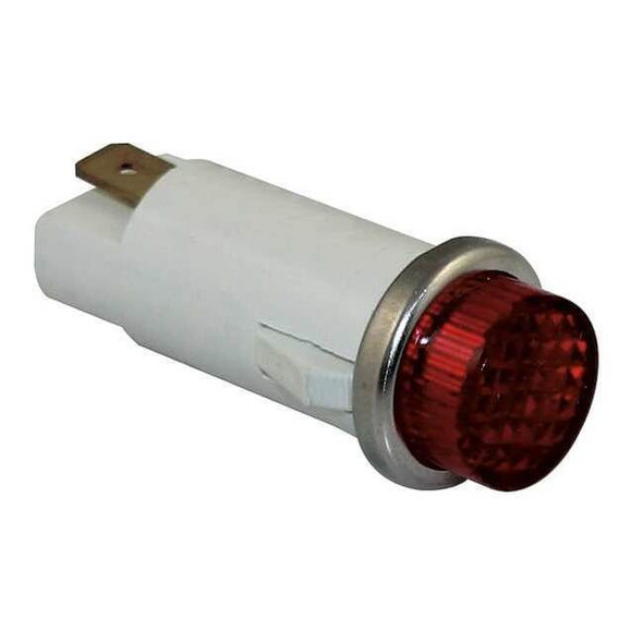 Dayton Raised Panel Light, Red, 120 V AC/DC 22NY48