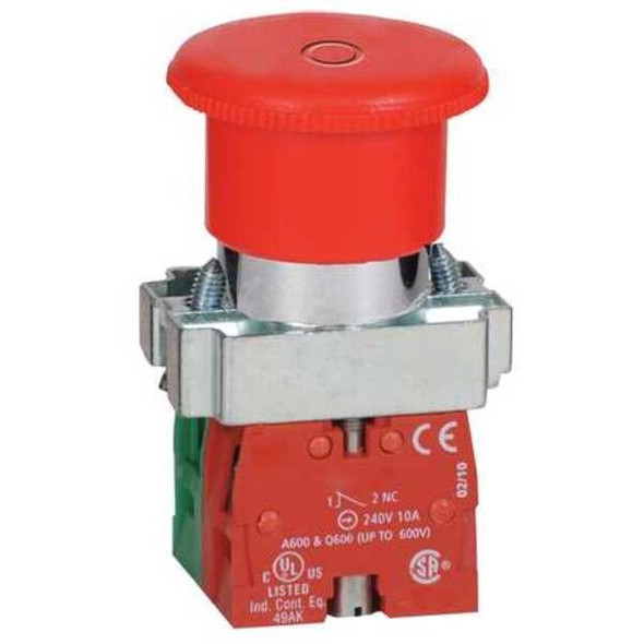 Dayton EmergncyStpPushButtn,NonIllm,Red,1NO/1NC 30G251