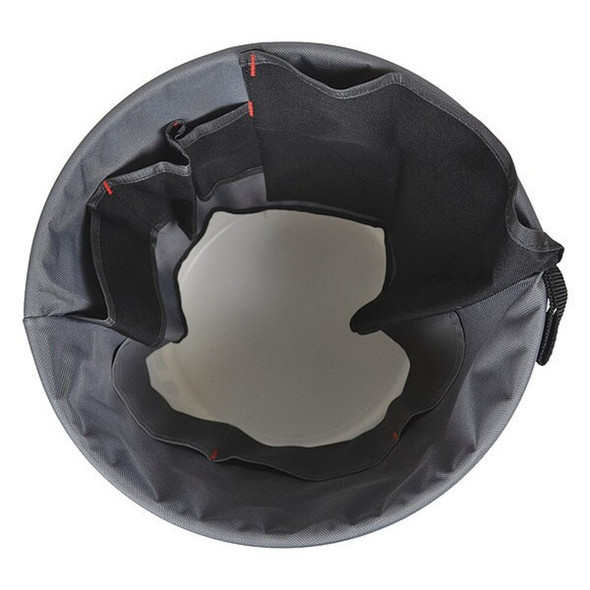 Westward Bucket Tool Organizer, Gray, Polyester, 30 Pockets 32PJ50