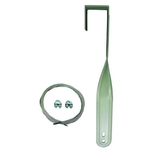 Mounting Bracket For Fan, 15 in H x 2 in L x 1-7/8 in W, Non-Oscillating, Powder Coated Steel, Gray