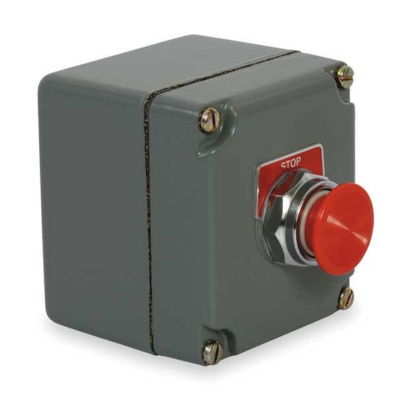 Schneider Electric Push Bttn Cntrl Statn,1NO/1NC,Mshrm Head 9001KYK14