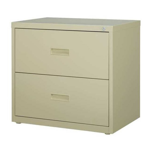 Hirsh 30" W 2 Drawer Lateral File Cabinet, Putty,  A4/Legal/Letter 14954