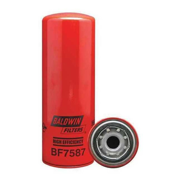 Fuel Filter, Spin-On, 3 11/16 in Outside Dia, 1 in-14 Thread Size, Cellulose