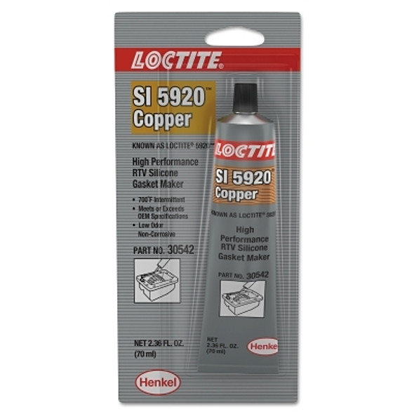 5920™ Copper, High Performance RTV Silicone Gasket Maker, 70 mL Tube, Copper