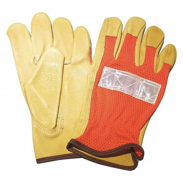 Condor Gloves,Hi-Vis Orange,2XL,Slip-On,PR 48WU13