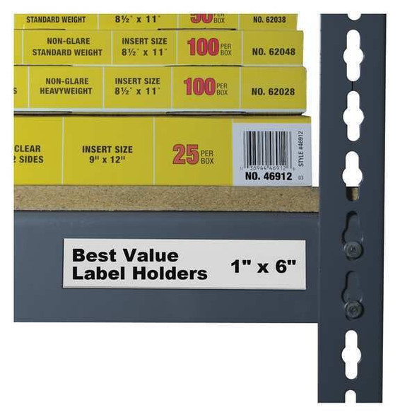 C-Line Products LabelHolder,1inL,6inW,Clear,PK50 87627 C-Line Products LabelHolder,1inL,6inW,Clear,PK50 87627