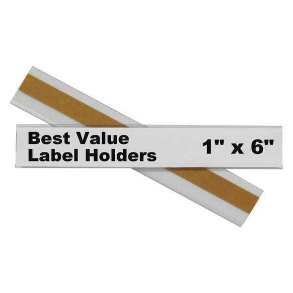 C-Line Products Label Holder,Self Adhesive,1"L,PK50 87627