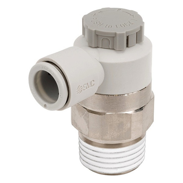 Smc Speed Control Valve,12mm Tube,1/2 In AS4201F-04-12S