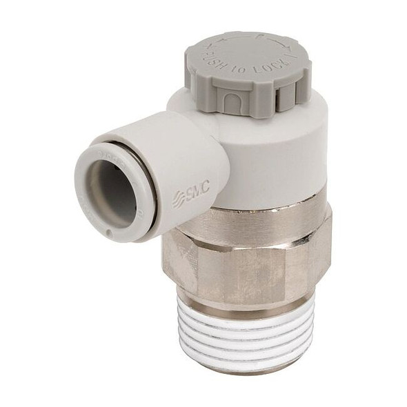 Smc Speed Control Valve,12mm Tube,1/2 In AS4201F-04-12S