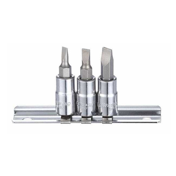 Westward 1/4" Drive Socket Bit Set, SAE, 8 pcs 54TN95