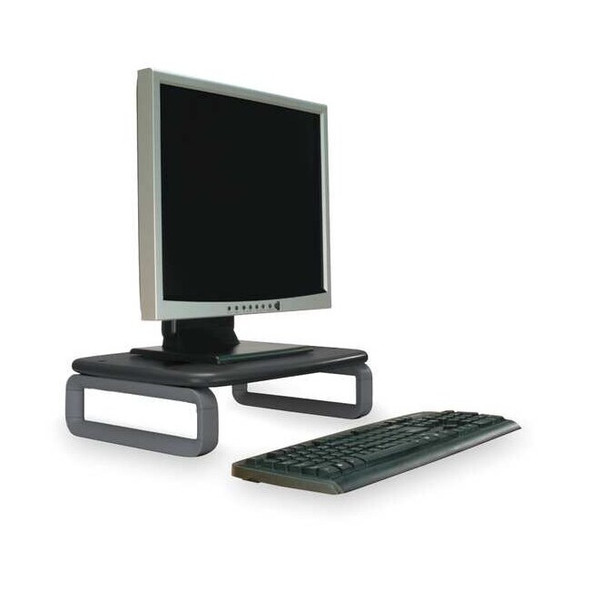 Kensington Plastic Monitor Stand, 80 lb. Capacity, Black/Gray K60089