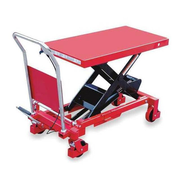 Dayton ScissorLiftTable,46in,20in,Steel,2,000lb 6W804