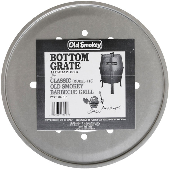Old Smokey 14.5 In. Dia. Aluminized Steel Bottom Grill Grate Old Smokey 14.5 In. Dia. Aluminized Steel Bottom Grill Grate