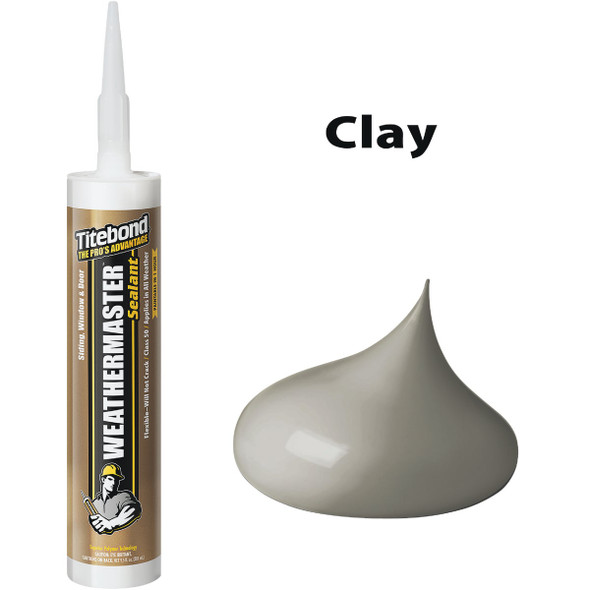 Titebond WeatherMaster 10.1 Oz. Polymer Sealant, 44601 Clay 44601