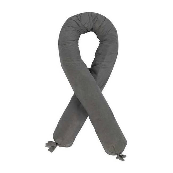 Condor Spill Control Absorbent Sock, Gray, 4 gal Absorption, Pack of 4 35ZR48