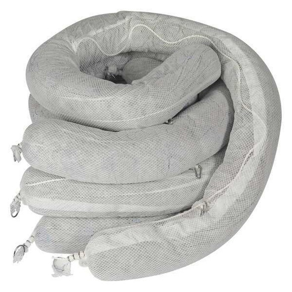 Condor Absorbent Boom,Gray,65 gal.,PK4 35ZR52