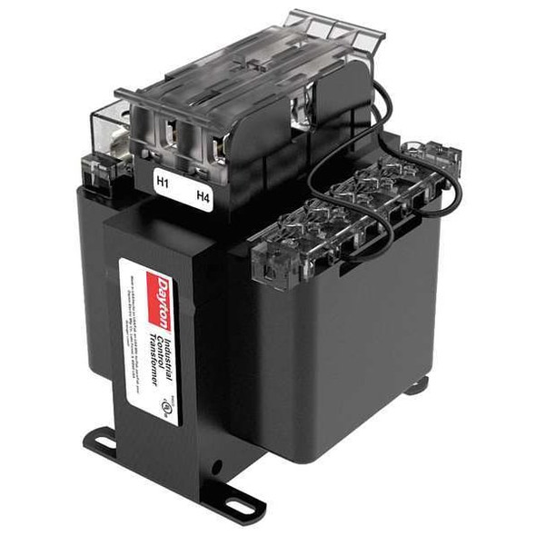 Dayton Control Transformer, 50 VA, 24V AC, 208/240/277/380/480V AC 31EJ28
