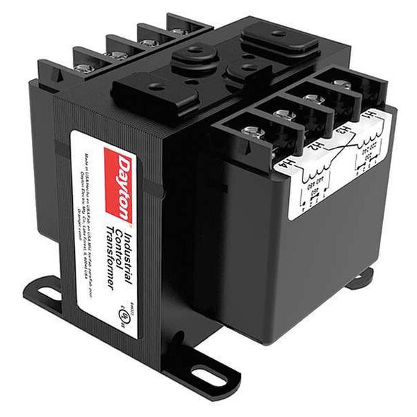 Dayton Control Transformer, 75 VA, 12/24V AC, 120V AC 31EH94