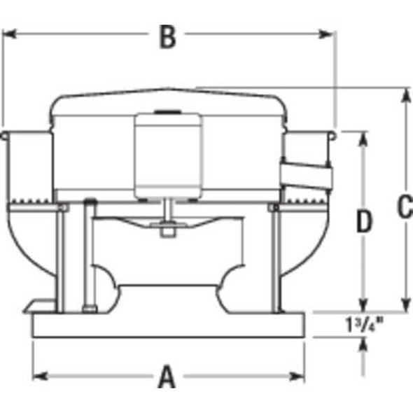 Dayton Upblast Ventilator,Wheel 11 In,115V 48C179