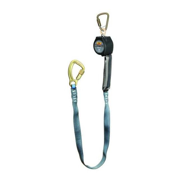 Workman(R) Self-Retracting Lifeline, 9 ft. Length, Carabiner, Steel, 1 Leg(s)