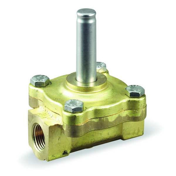 Brass Steam Solenoid Valve Less Coil, Normally Closed, 1/2 in Pipe Size