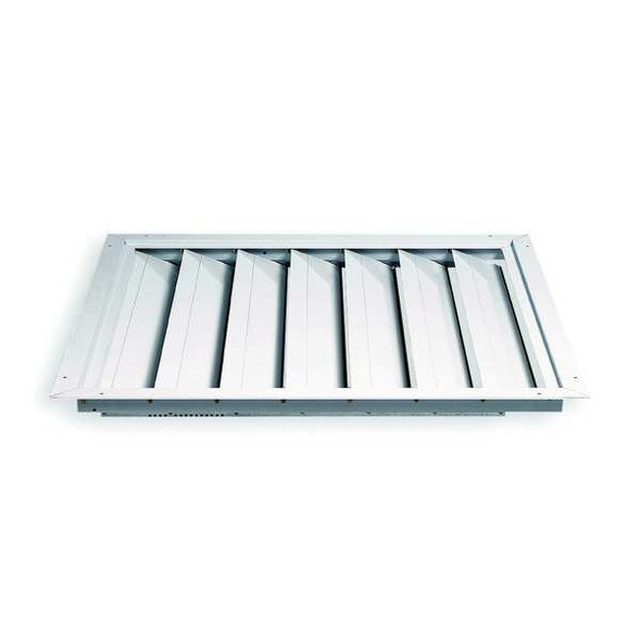 Dayton Fan Shutter,36 In,White Painted Aluminum 4C228