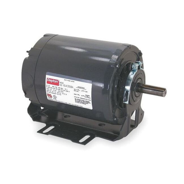 Dayton 50 Hz Motor, Single, 56, Resilient Base 6XH83BA