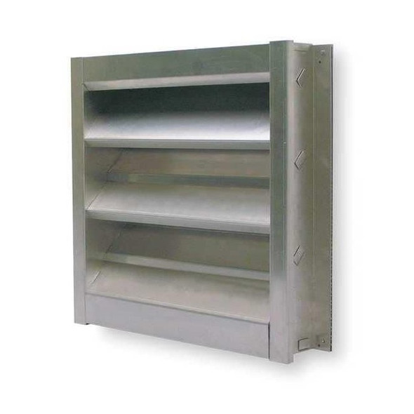 Dayton Louver,Wall Opening 48 x 48 In,Aluminum 4FZG2