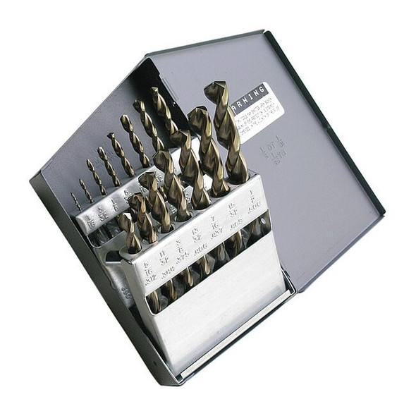 Manufacturer Varies Jobber Drill Set,Parabolic,15 PC,HSS 5UDN7