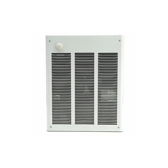 Recessed Electric Wall-Mount Heater, Recessed or Surface, 1500 W, 120V AC, White