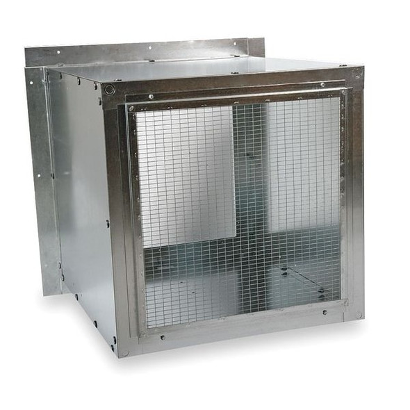 Dayton Wall Housing,Galv Steel,For 12 In Fan 3FKF4