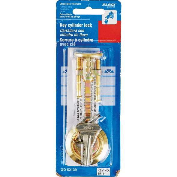 Prime-Line 5-Pin Brass Diecast Rim Cylinder Lock with Trim Ring GD 52139 103683