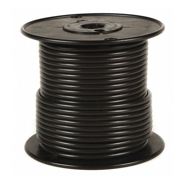 Grote Primary Wire, GPT, 8 AWG, 1C C, Black, PVC, Stranded, 60V, 25 ft. 89-4002
