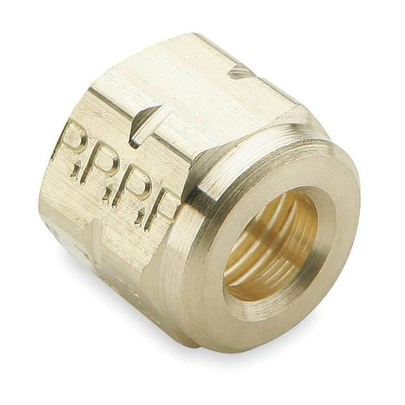 Parker Nut, Brass, Compression, 3/8 in,PK10 61VL-6