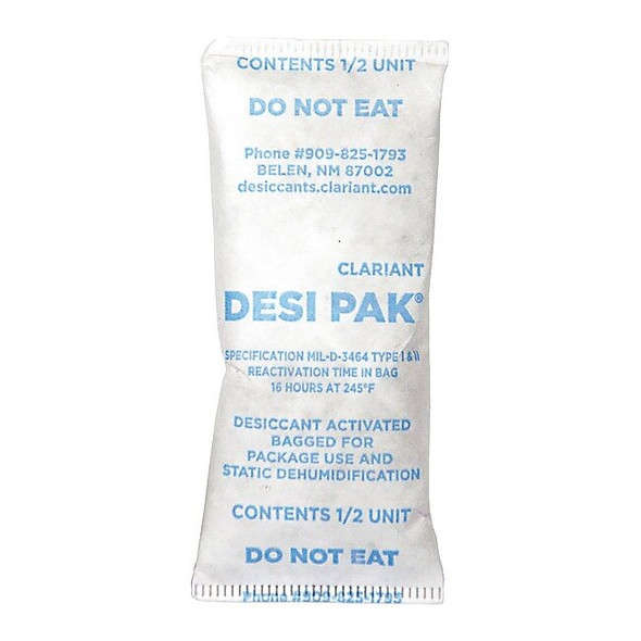 Armor Shield Desiccant,0.42cuft,White,1/2oz,PK550 D1/2UCT