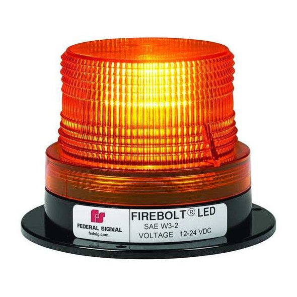 Federal Signal Beacon Light,12/24VDC,15 Flash Patterns 220250-02