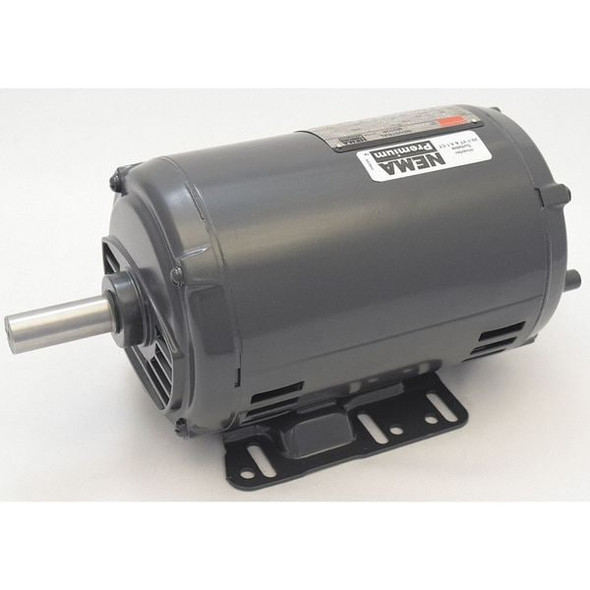 Three-Phase General Purpose Motor, 3 HP, 143/5T Frame, 208-230/460V AC Voltage, 3485 Nameplate RPM