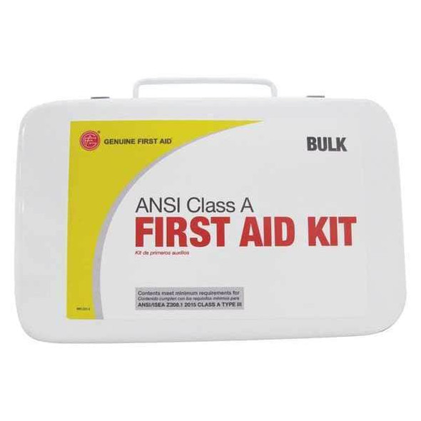 Manufacturer Varies First Aid Kit and Housing, Metal 71 Components, 10 People Served 9999-2156