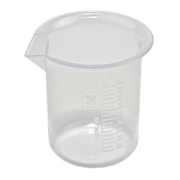Dynalon Beaker,100 mL,72 mm H,51 mm Dia,PK12 222075-0100