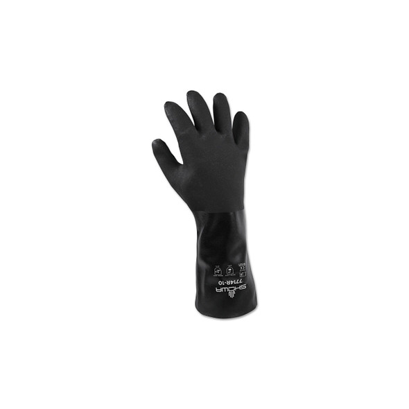 Black Knight® PVC Gloves, Gauntlet, Large