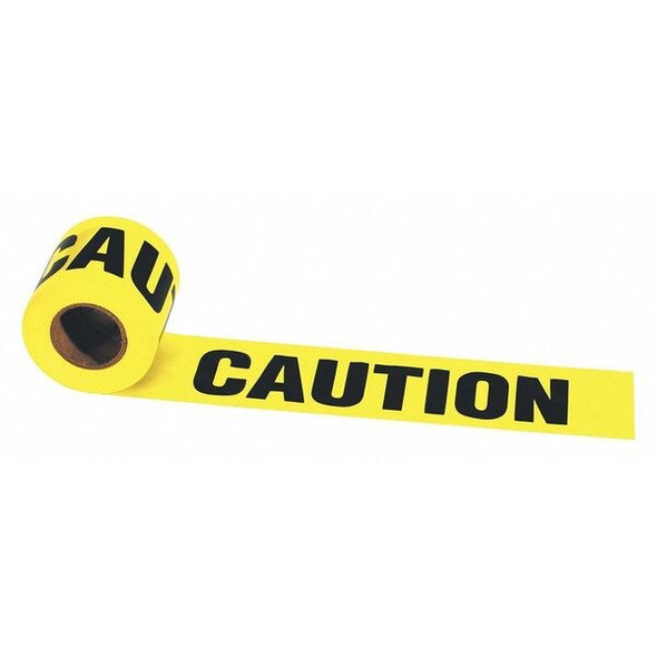 Irwin Barricade Tape,3" W,300 ft. L,Caution 66200