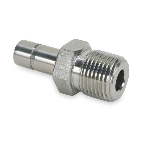 Parker 1/4" MNPT x CPI Tube Stub 316 SS Tube End Male Adapter 4-4 T2HF-SS