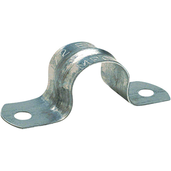 Halex 1-1/2 In. Click-On EMT 2-Hole Conduit Strap  (2-Pack) 26165