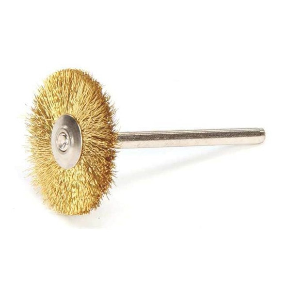 Weiler Miniature Wheel Brush,Crimped Wire,1" 91208