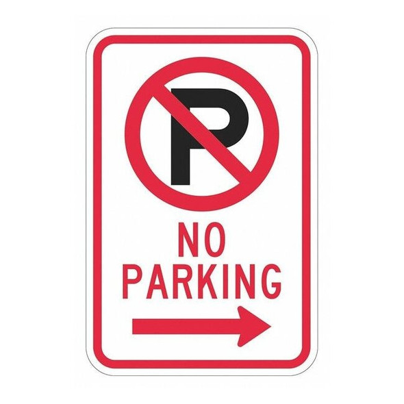 Lyle No Parking Sign,18" x 12, T1-2886-HI_12x18 T1-2886-HI_12x18