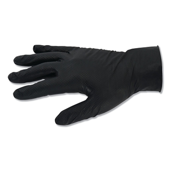 G10 Kraken Grip™ Nitrile Gloves, Fully Textured, Beaded Cuff, Large, Black, 6 mil Fingers/Palm G10 Kraken Grip™ Nitrile Gloves, Fully Textured, Beaded Cuff, Large, Black, 6 mil Fingers/Palm