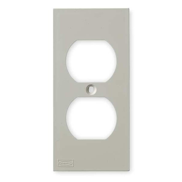 Duplex Faceplate, Number of Gangs: 1 PVC, White