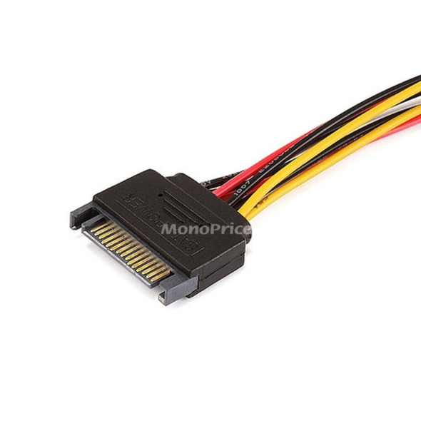 Monoprice SATA(M)-Molex 4pin-4pin,Pwr Cable,12in 7642