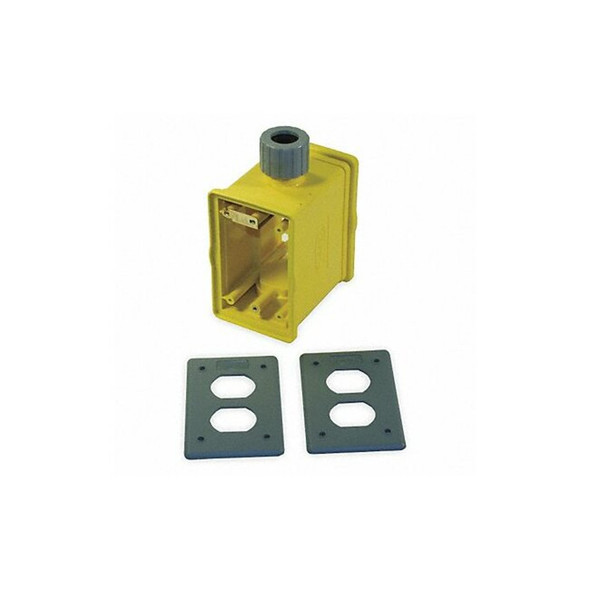 Hubbell Wiring Device-Kellems Portable Outlet Box,1Gang,33 cu. in HBLPOB1D